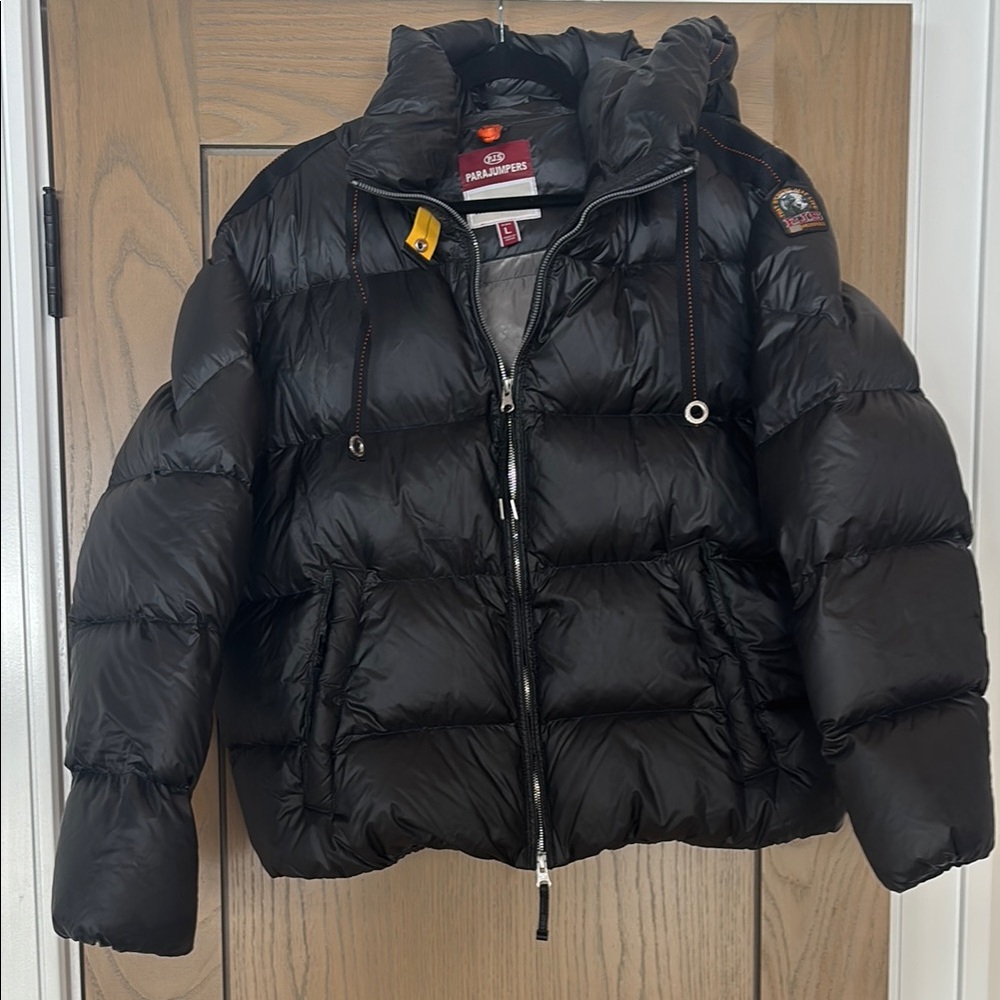 Black Puffer Jacket with Hood